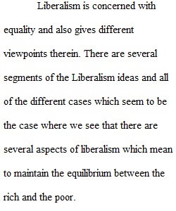 Liberism Paper 1